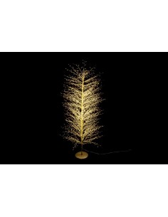 LUCI DI NATALE: vendita online Albero Microled Gold H210 cm 2400 LED Bianco Caldo di Natale - La Magia di Natale a casa tua i...