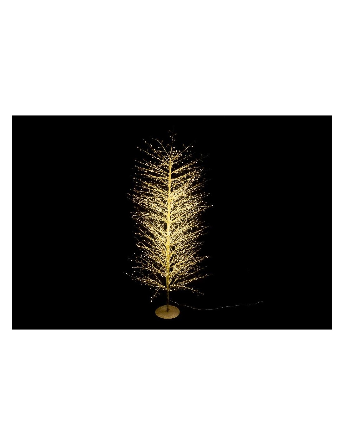 LUCI DI NATALE: vendita online Albero Microled Gold H210 cm 2400 LED Bianco Caldo di Natale - La Magia di Natale a casa tua i...