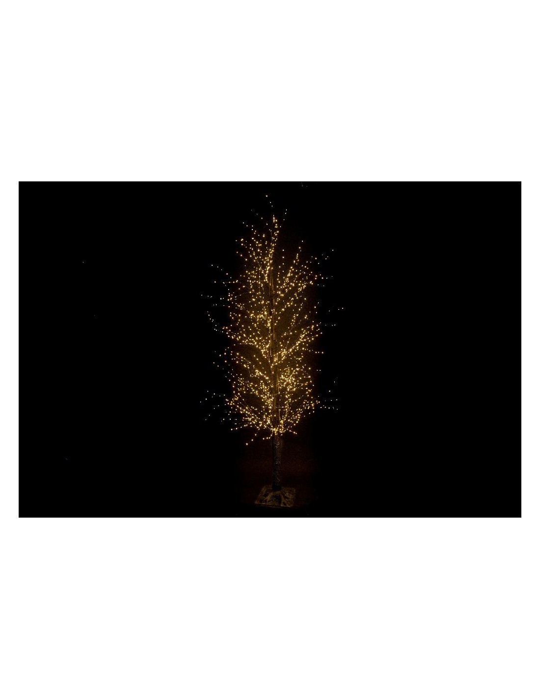 LUCI DI NATALE: vendita online Albero Microled Nero H210 cm 1500 LED Bianco Caldo di Natale - La Magia di Natale a casa tua i...