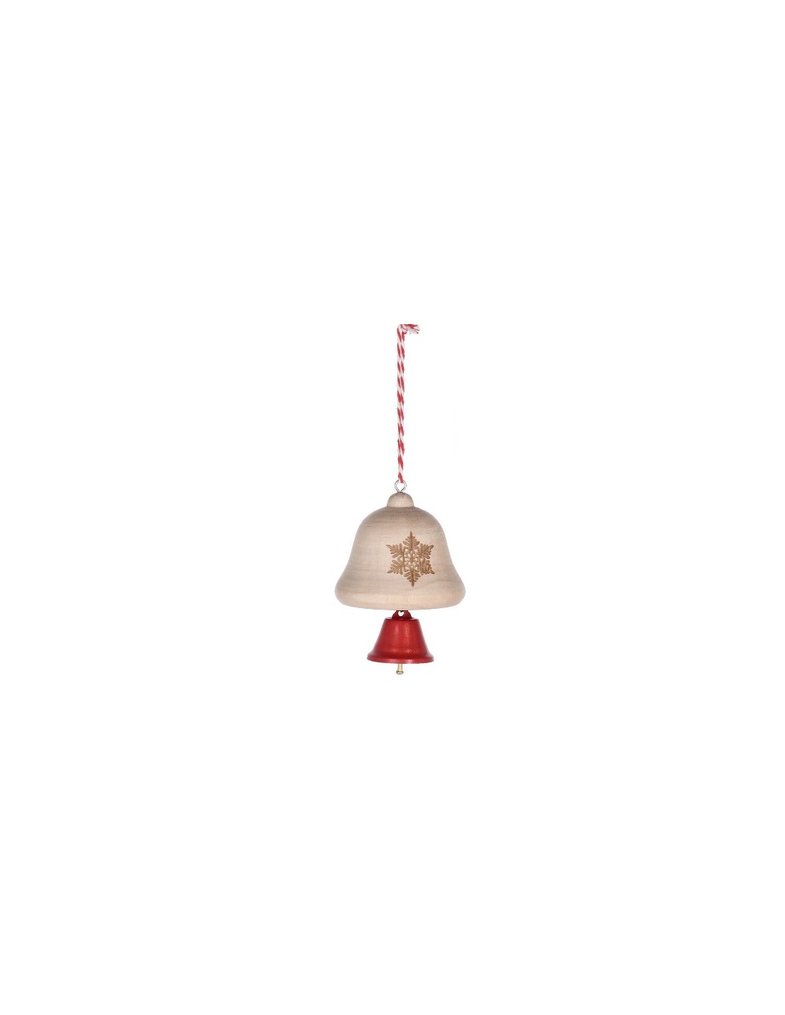 PENDENTE 0974837 AMBAR CAMPANA H19CM NATURALE/ROSSO