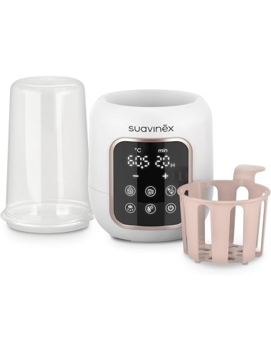 Suavinex Scaldabiberon e Sterilizzatore 2 in 1 - Scalda e Sterilizza in Modo Sicuro