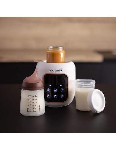 Suavinex Scaldabiberon e Sterilizzatore 2 in 1 - Scalda e Sterilizza in Modo Sicuro