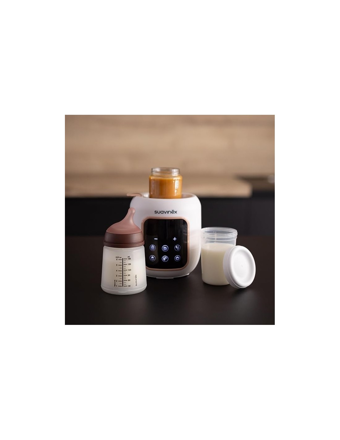 Suavinex Scaldabiberon e Sterilizzatore 2 in 1 - Scalda e Sterilizza in Modo Sicuro