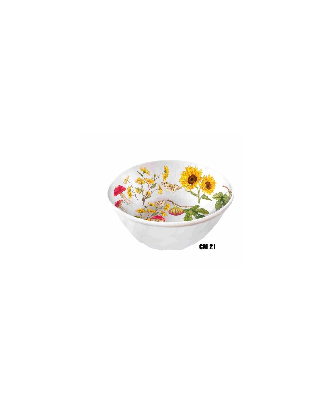 INSALATIERA FONDA 1645-3108 21X8CM FIORI E FRUTTA