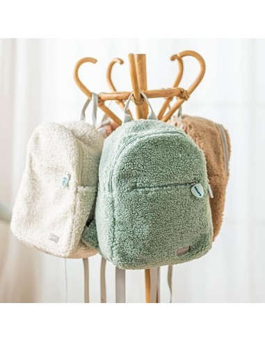 PRIMA INFANZIA: vendita online Zaino in Morbido Tessuto di Orsacchiotto - Lapidou verde in offerta