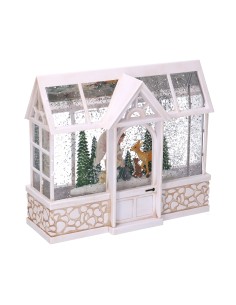 DECORAZIONE CASETTA PLASTICA 23X7,5X20CM NATALIZIO