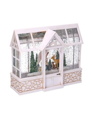 DECORAZIONE CASETTA PLASTICA 23X7,5X20CM NATALIZIO