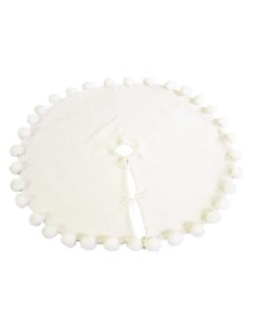 TESSILE: vendita online COPRIBASE ALBERO TESSUTO D100CM PONPON BIANCO in offerta