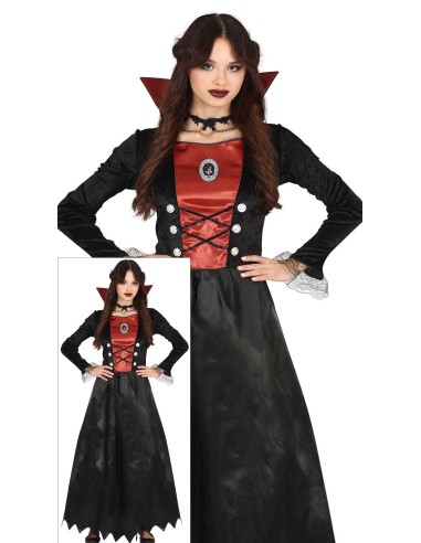 VESTITI: vendita online Costume Vampira, Abito, Taglia 14-16 Anni, Tema Halloween, Vampiri in offerta