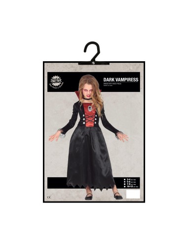 VESTITI: vendita online Costume Vampira, Abito Taglia 10-12 Anni, Tema Vampiri, Halloween in offerta