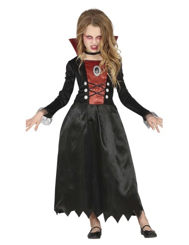 VESTITI: vendita online Costume Vampira, Abito Taglia 7-9 Anni, Tema Halloween, Vampiri in offerta