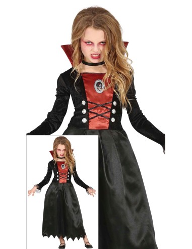 VESTITI: vendita online Costume Vampira, Abito, Taglia 5-6 Anni, Tema Halloween in offerta