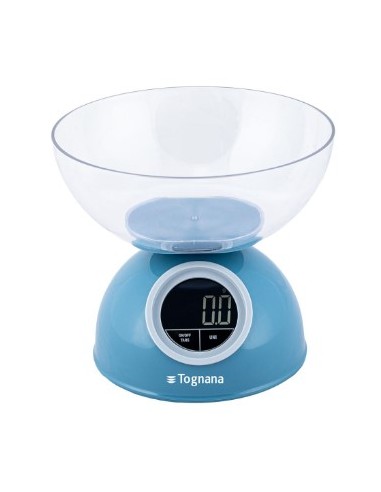 BILANCE DA CUCINA: vendita online Bilancia da Cucina Digitale Tognana Iridea con Ciotola 5 kg/1 g – Funzione Peso e Volume in...