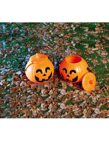 Zucca con Coperchio 17 cm Arancio per Halloween | Shop in Casa