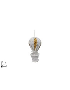 SFERE E PENDAGLI: vendita online Pendente di Natale Mongolfiera Bianco con Paillettes 13cm, Decorazioni Natalizie, Addobbi, L...