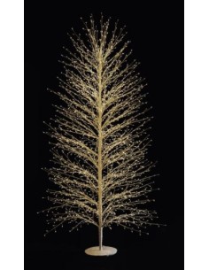 LUCI DI NATALE: vendita online Albero MicroLED Oro H150cm con 1300 LED Bianco Caldo - La Magia di Natale a Casa Tua in offerta