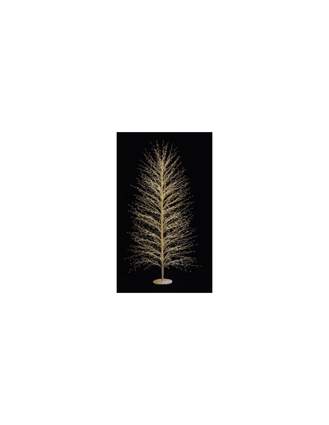 LUCI DI NATALE: vendita online Albero MicroLED Oro H150cm con 1300 LED Bianco Caldo - La Magia di Natale a Casa Tua in offerta