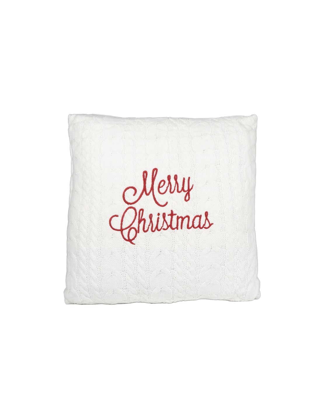 CUSCINO 139413 MERRY CHRISTMAS 40X40CM POLIESTERE