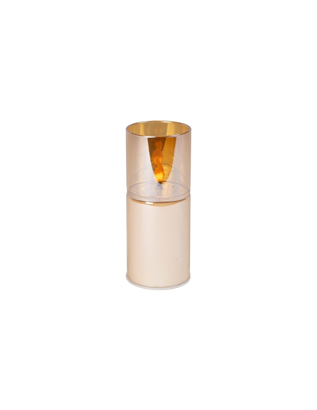 CANDELA LED 139671 VETRO AMBRA 7X12CM