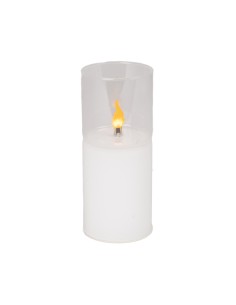 CANDELA LED 139675 VETRO AMBRA 7X17CM