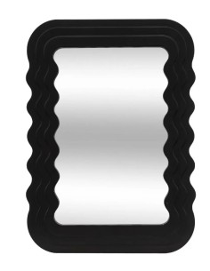 SPECCHI: vendita online Specchio Bisellato Nero 40x55 cm, Elegante Design in MDF | Specchio BISAUTE in offerta