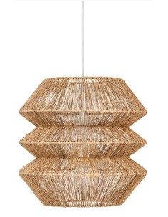 ILLUMINAZIONE: vendita online Lampadario Liza D38 cm, lampadario iuta e metallo, illuminazione boho, design naturale, lampada...