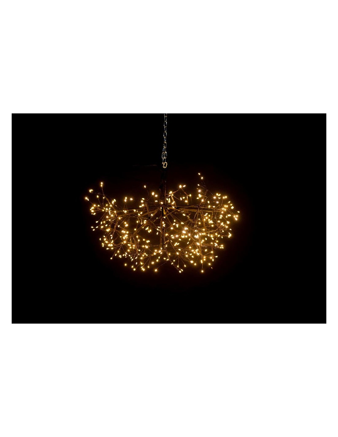LUCI DI NATALE: vendita online Sfera MicroLED Nera D50cm con 912 LED Bianco Caldo - Porta a Casa la Magia di Natale in offerta