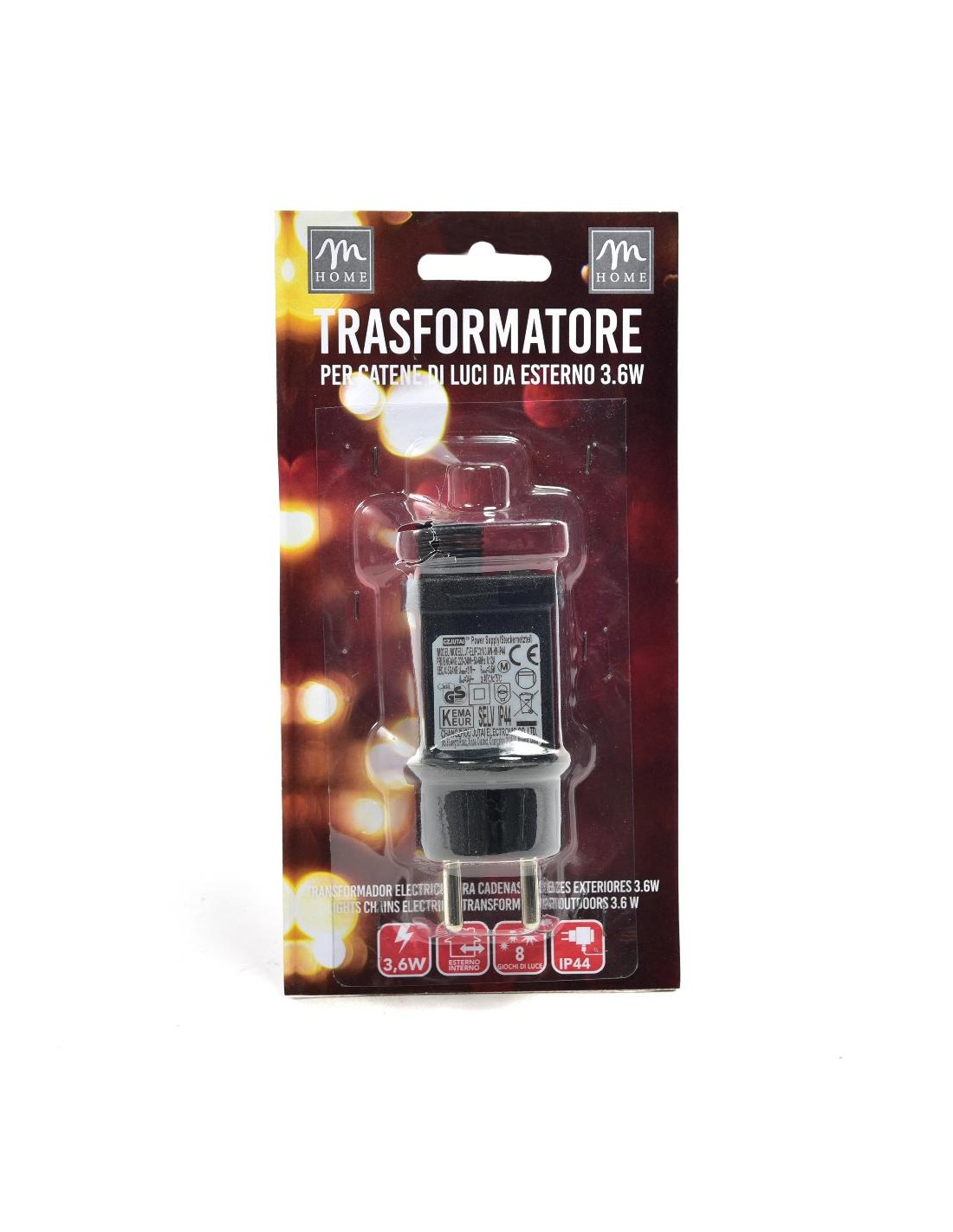 TRASFORMATORE 16429 DA ESTERNO 3,6W CON 8 GIOCHI E MEMORIA