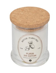 CANDELE: vendita online Candela Fiori di Cotone 150gr, profumazione delicata, cera di qualità, design elegante, candela profu...