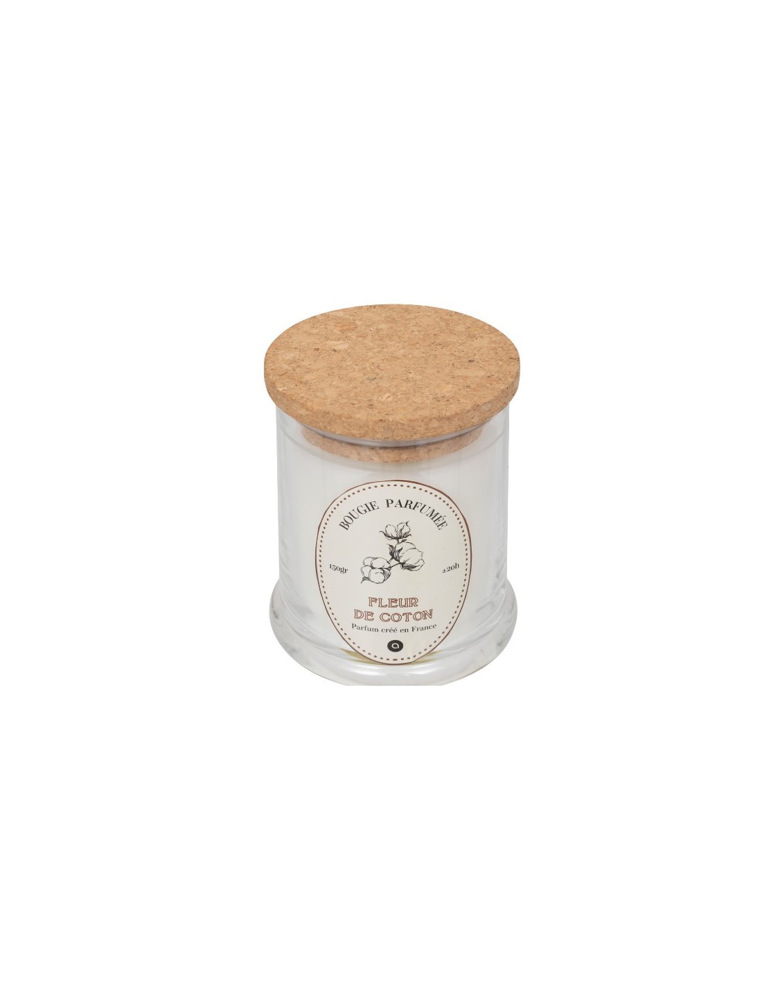 CANDELE: vendita online Candela Fiori di Cotone 150gr, profumazione delicata, cera di qualità, design elegante, candela profu...