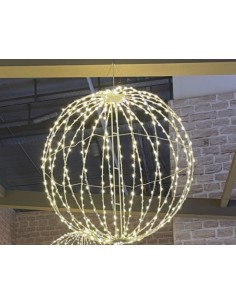 LUCI DI NATALE: vendita online Sfera 3D Bianco di Natale 520 MicroLED Bianco Caldo/Flash - La Magia di Natale scintillante! i...