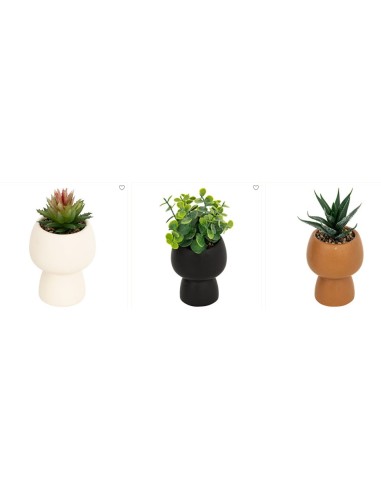 PIANTINA 204281 VASO CERAMICA 10X17CM ASSORTITO