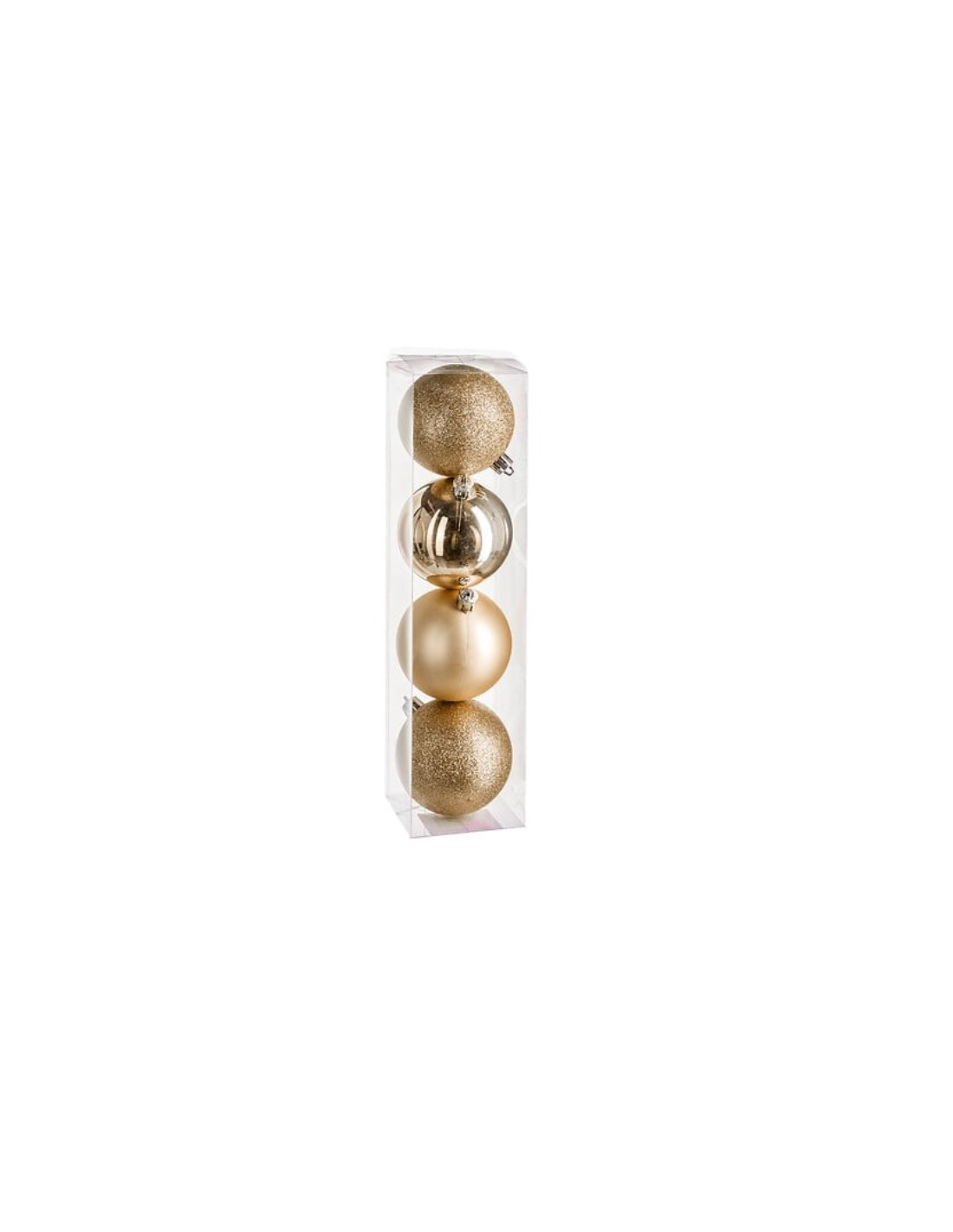 SFERE E PENDAGLI: vendita online Decorazione set 4 ornamenti di Natale oro D8cm Feeric Lights & Christmas - La magia di Natal...
