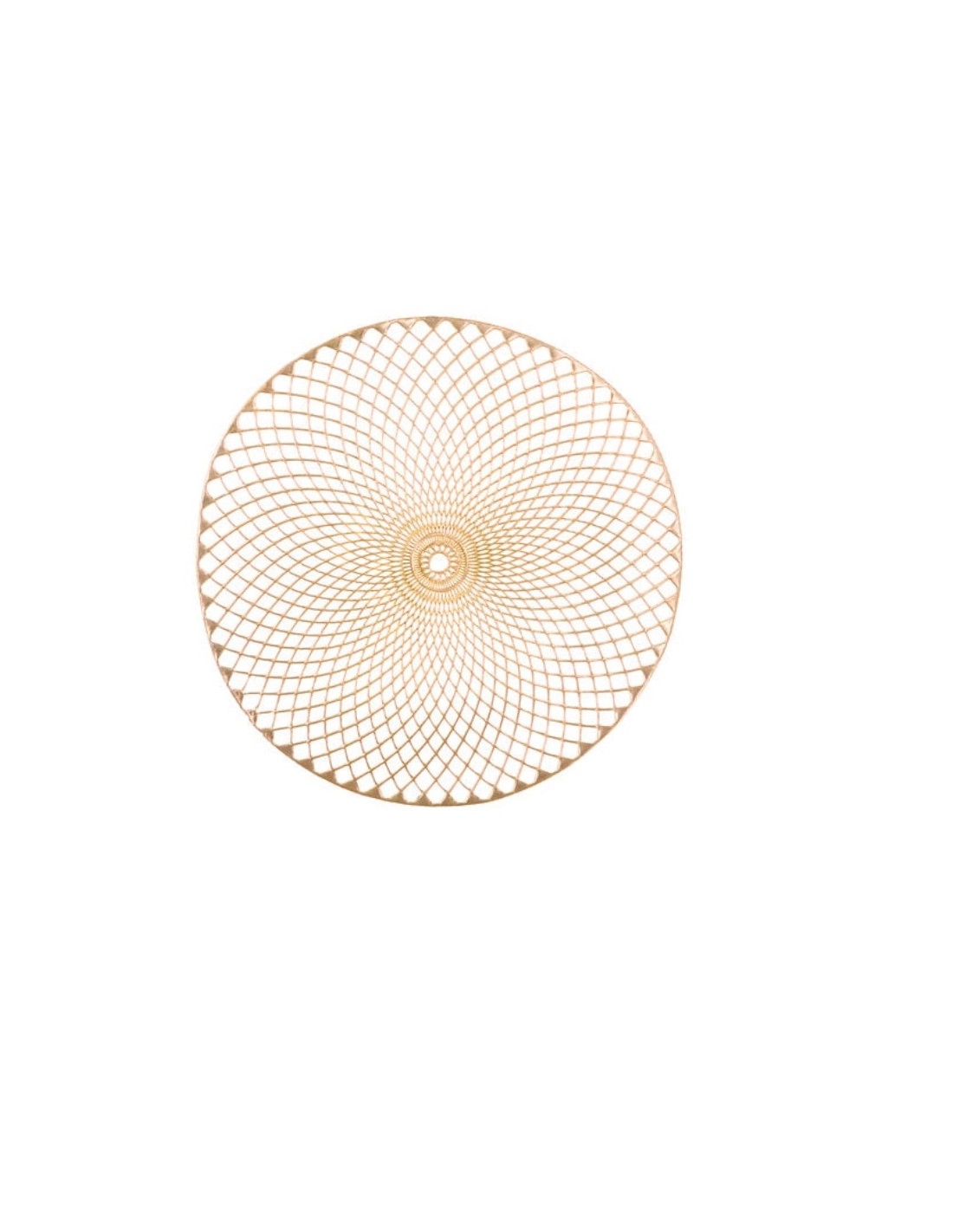 OGGETTISTICA NATALE: vendita online Decorazione tappetino di Natale D38cm oro in PVC - La magia di Natale sulla tua tavola in...