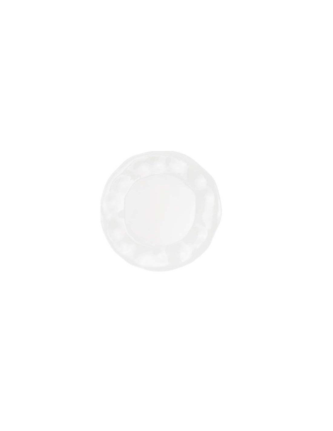 Set 6 Piatti Piani Lunia 28 cm – Porcellana Materica Total White | shopincasa.it