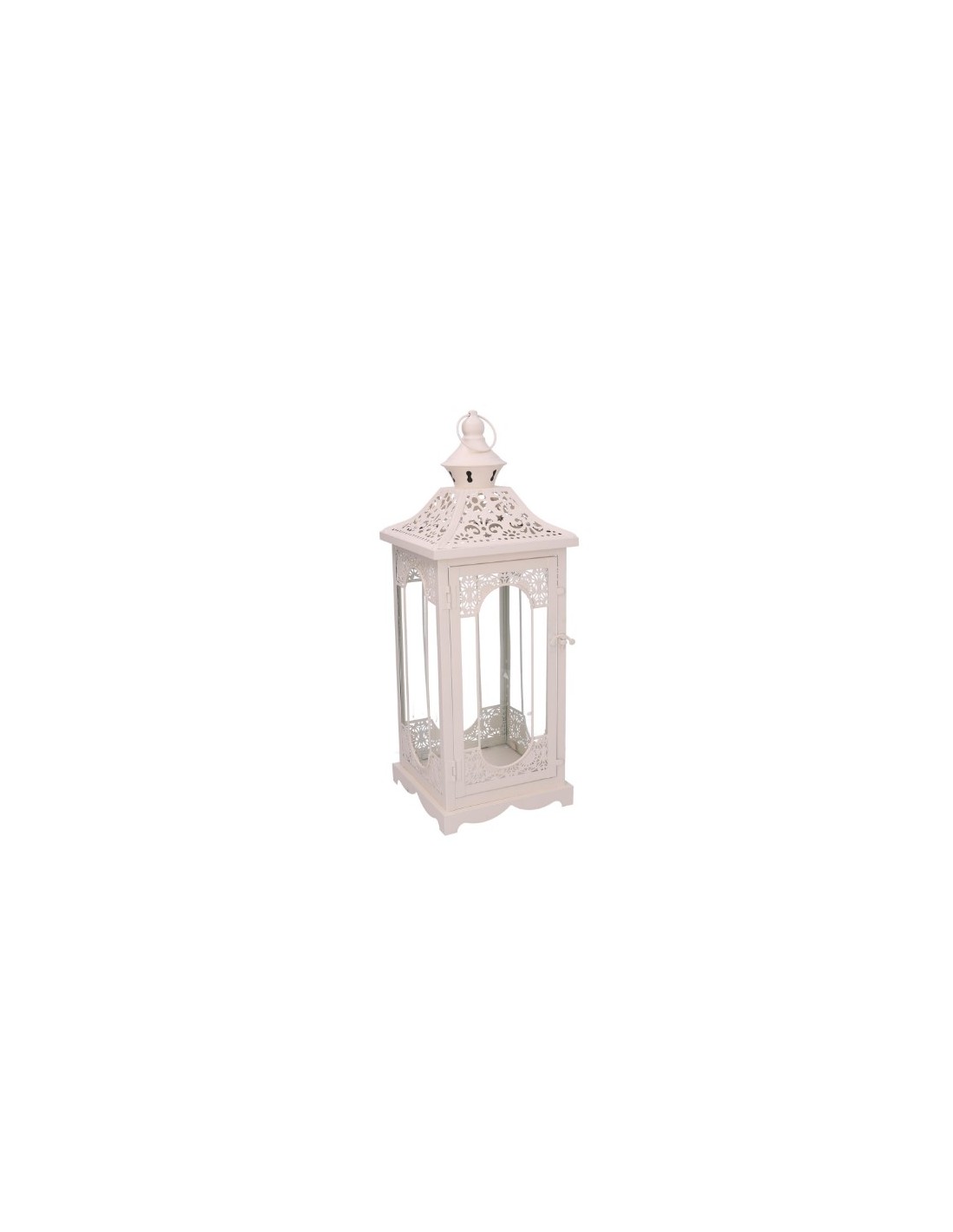 LANTERNA 372567 1 MIS 13X13X40CM METALLO CREMA