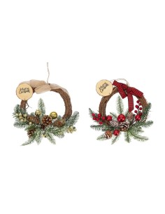 GHIRLANDA 108830 PIGNE E SFERE D24CM ASSORTITO