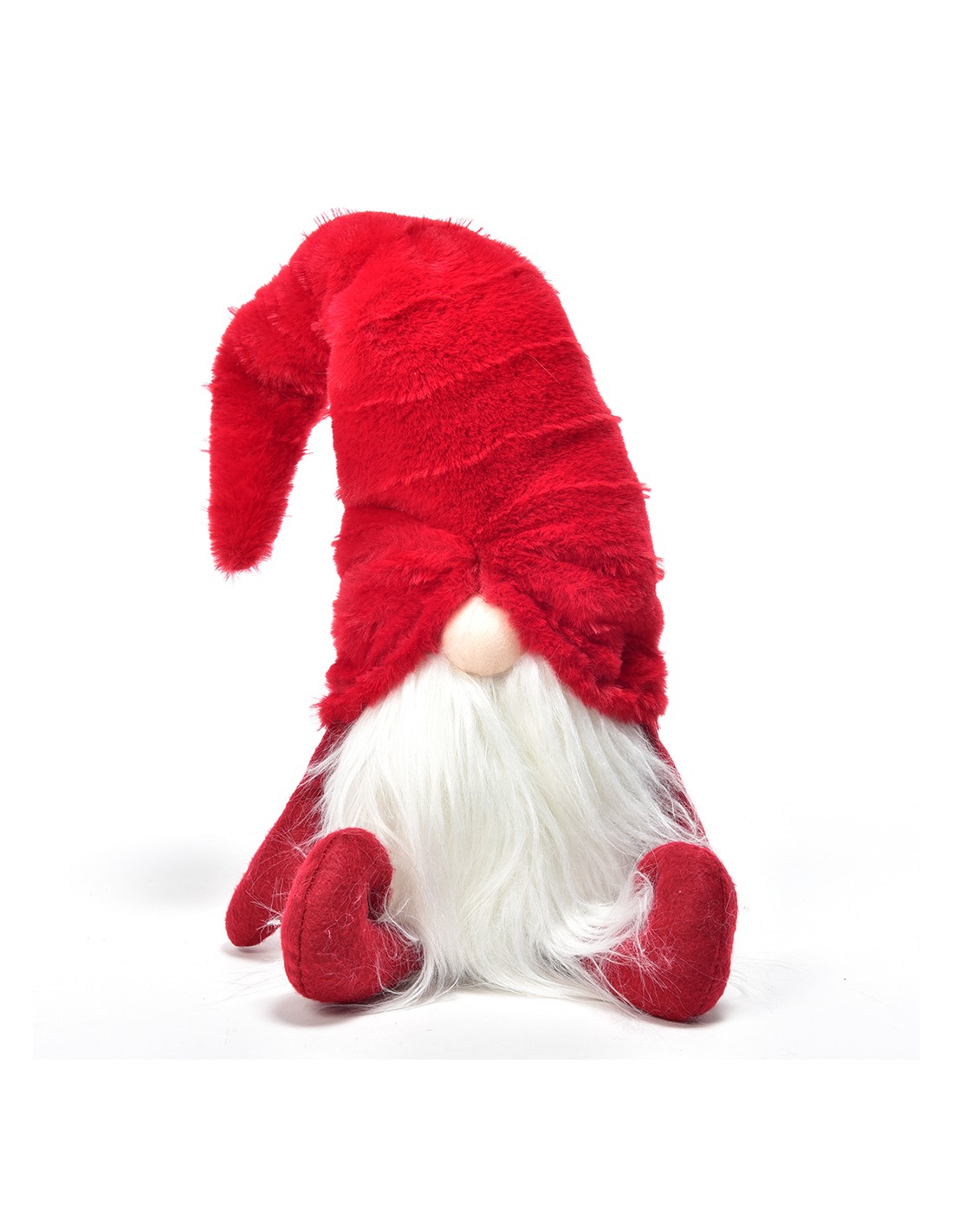 OGGETTISTICA NATALE: vendita online Babbo Natale in Tessuto 17x16x52cm Rosso - La Magia di Natale a Casa Tua in offerta