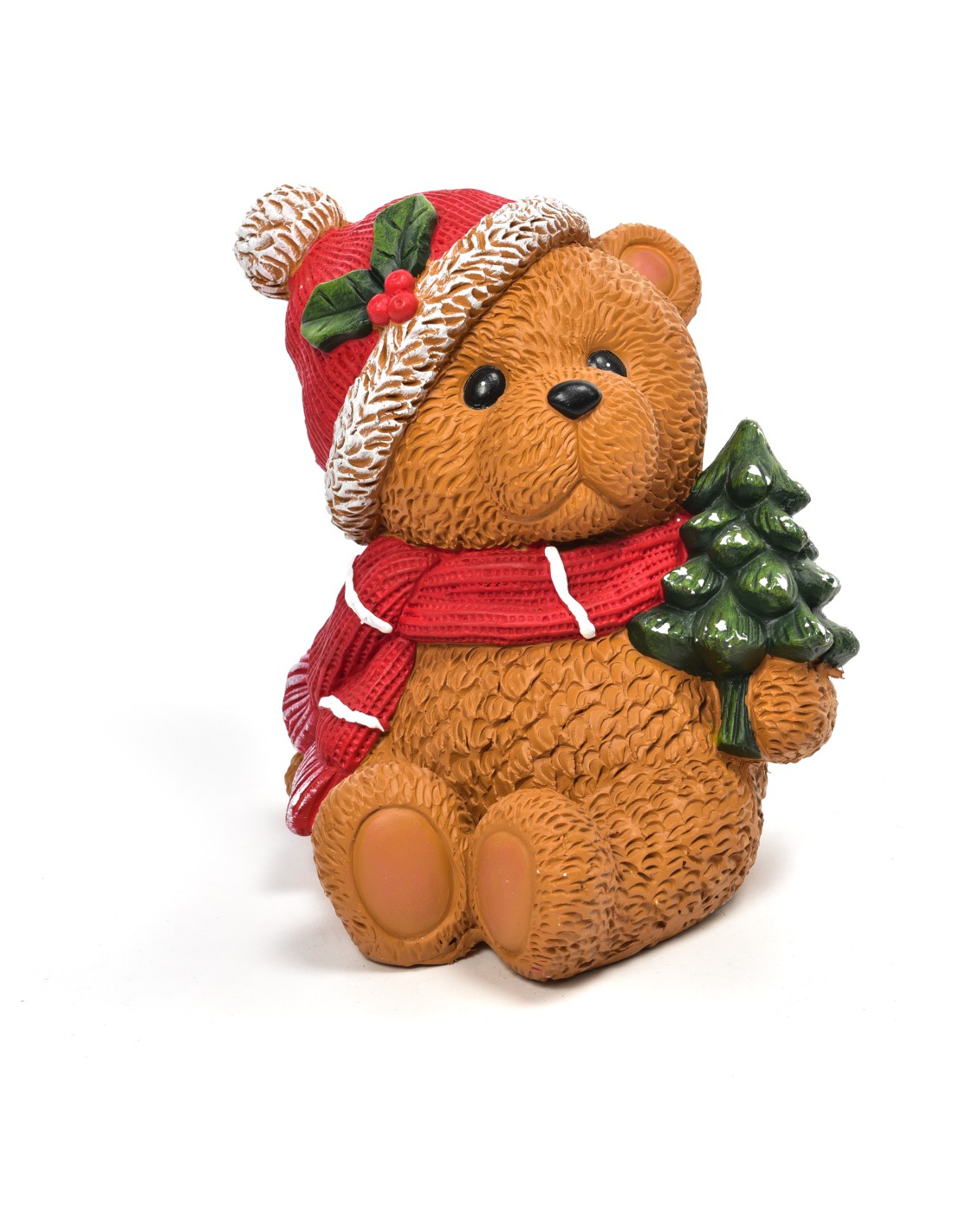 OGGETTISTICA NATALE: vendita online Orsetto in Poliresina 27x25x29cm - La Magia di Natale a Casa Tua in offerta