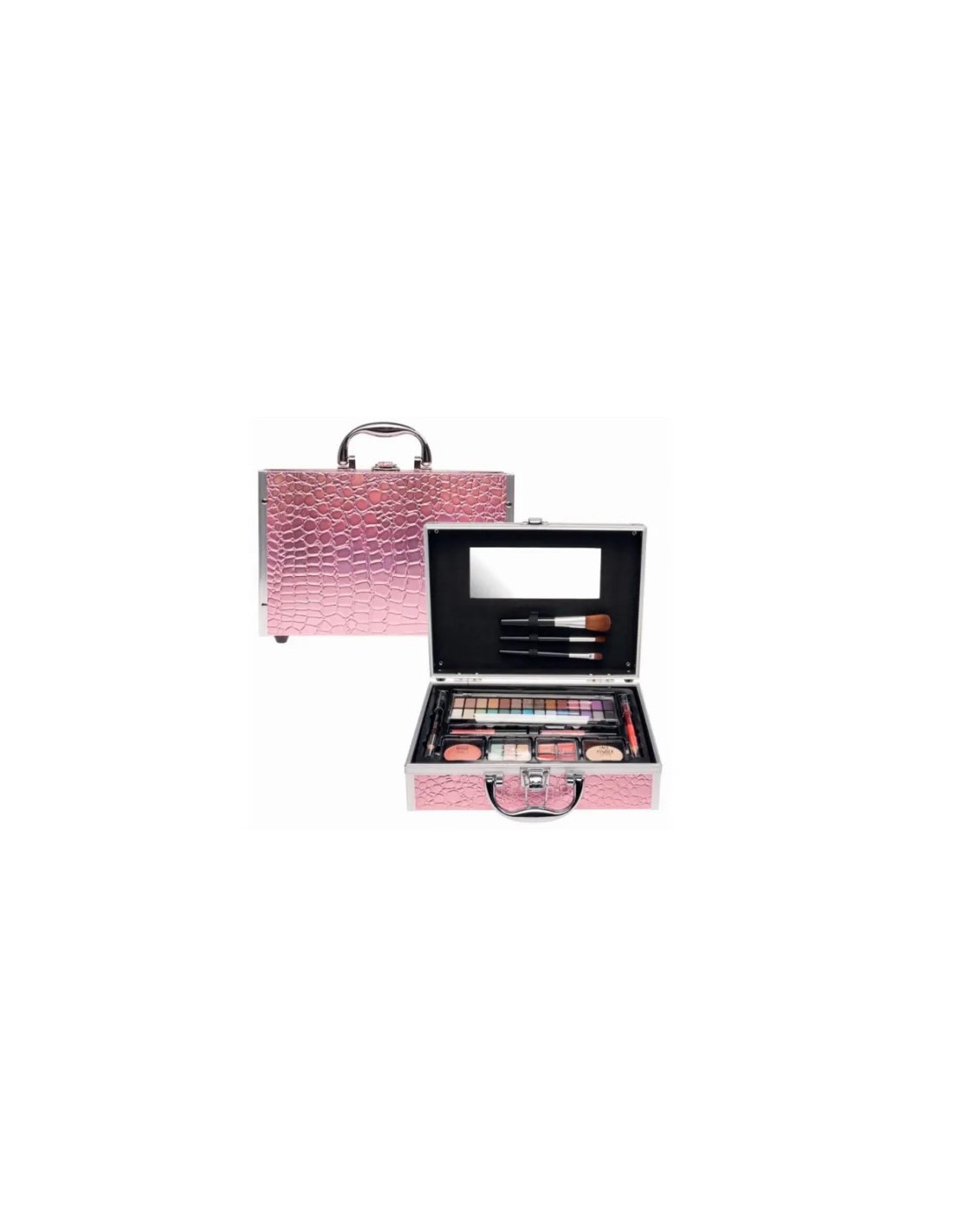 TROUSSE CASUELLE COCCODRILLO ROSA 23X17X7CM su Shop in Casa