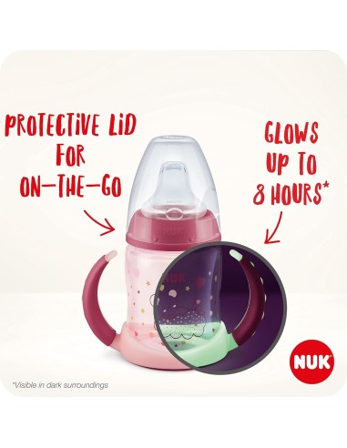 NUK First Choice+ Learner Cup Night 6-18 mesi | Beccuccio Antigoccia in Silicone | shopincasa.it