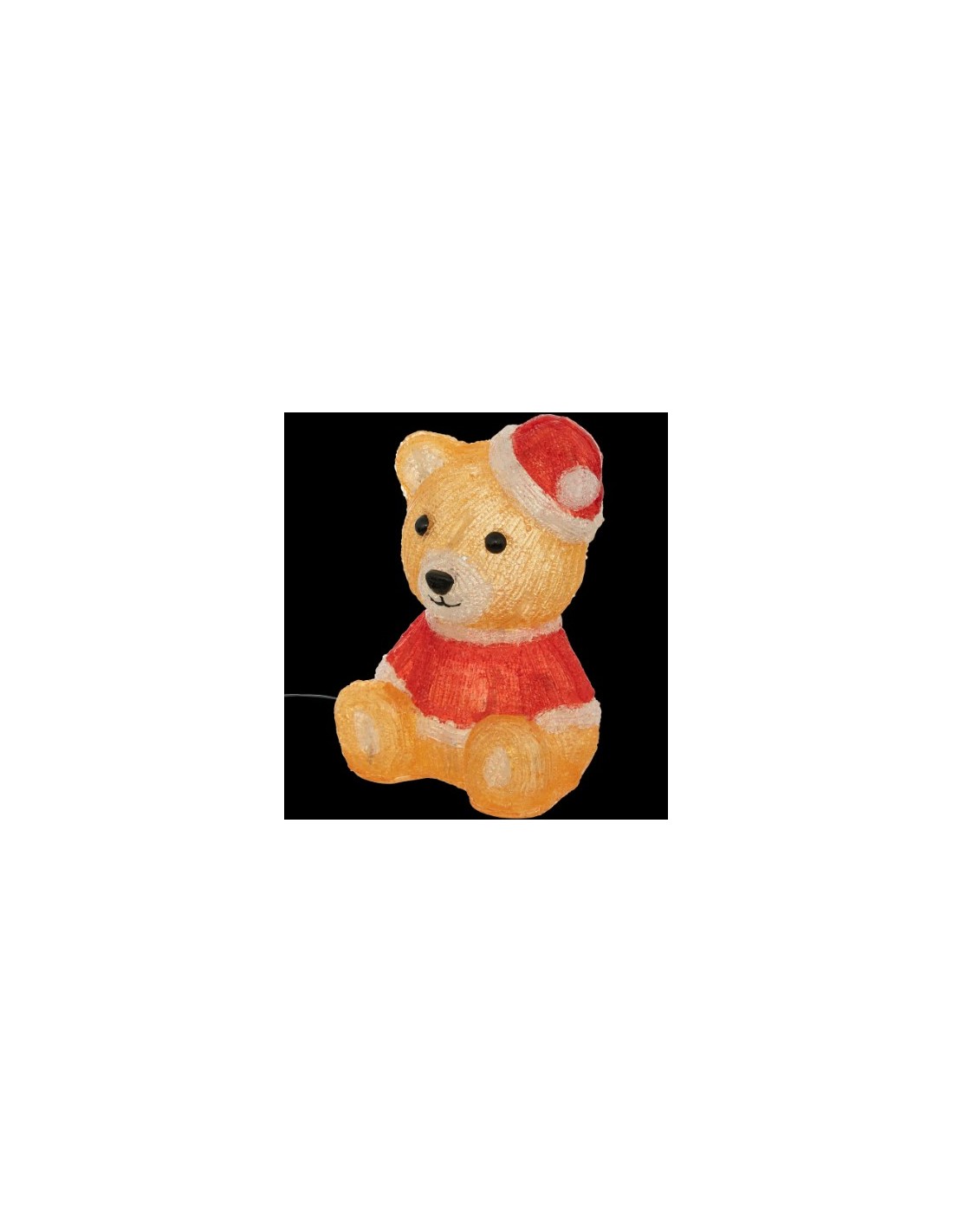FIGURA ORSETTO 199851 PLASTICA 18X14X24CM CON LUCI