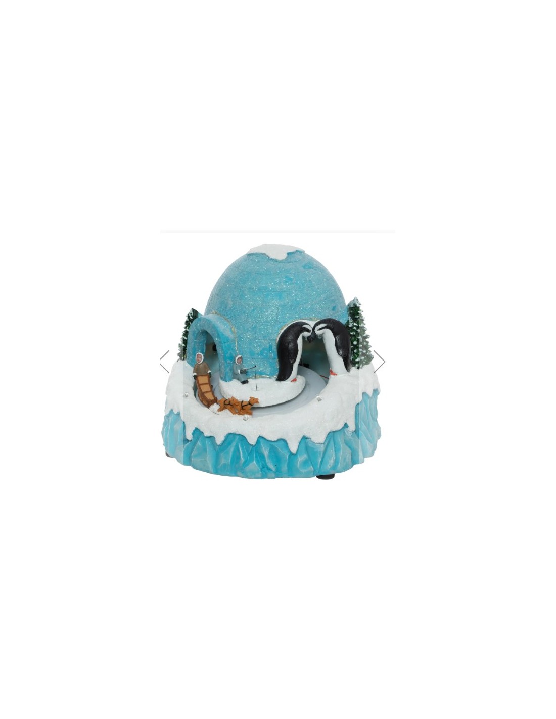 GIOSTRINA IGLOO 199718 RESINA 19X21X17CM LUCI MUSICA E MOVIMENTO