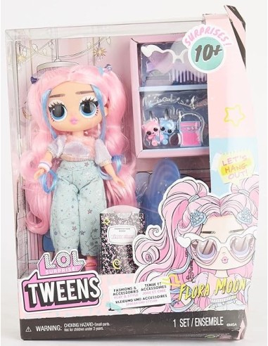 GIOCATTOLO PUBBLICIZZATO: vendita online L.O.L. Surprise! Tweens con Fashion Doll Flora Moon, Oltre 10 Sorprese e Accessori |...