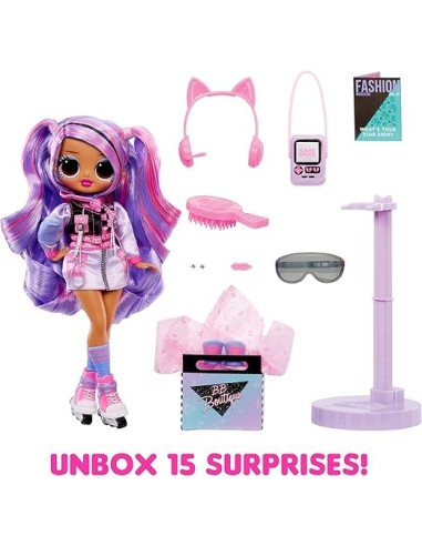 GIOCATTOLO PUBBLICIZZATO: vendita online L.O.L. Surprise! OMG Fashion Doll Ace con 15 Sorprese, Abiti e Accessori a Tema Gioc...