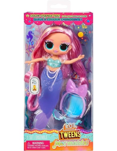 GIOCATTOLO PUBBLICIZZATO: vendita online L.O.L. Surprise! Tweens - Mermaid Lola Waves, Bambola alla Moda con Coda Che Cambia ...
