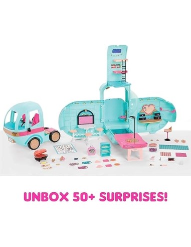 GIOCATTOLO PUBBLICIZZATO: vendita online L.O.L. Surprise! Camper Glam N' Go 4 in 1, Set da Gioco con Oltre 50 Sorprese | Età ...