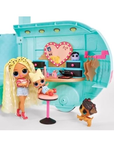 GIOCATTOLO PUBBLICIZZATO: vendita online L.O.L. Surprise! Camper Glam N' Go 4 in 1, Set da Gioco con Oltre 50 Sorprese | Età ...