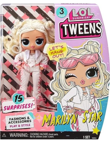 GIOCATTOLO PUBBLICIZZATO: vendita online L.O.L. Surprise! Tween Series 3 - Marilyn Star Doll con 15 Sorprese | Età 3+ in offerta