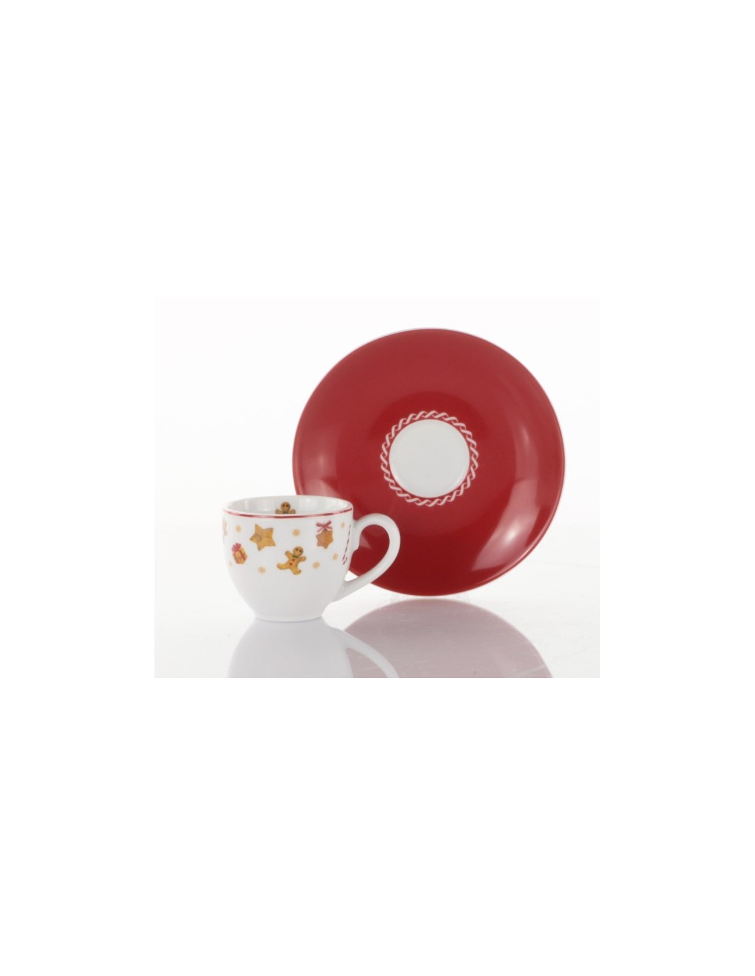TAZZA CAFFE SET 2PZ C/P SWEET NATALE